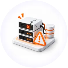 Server or hardware failure